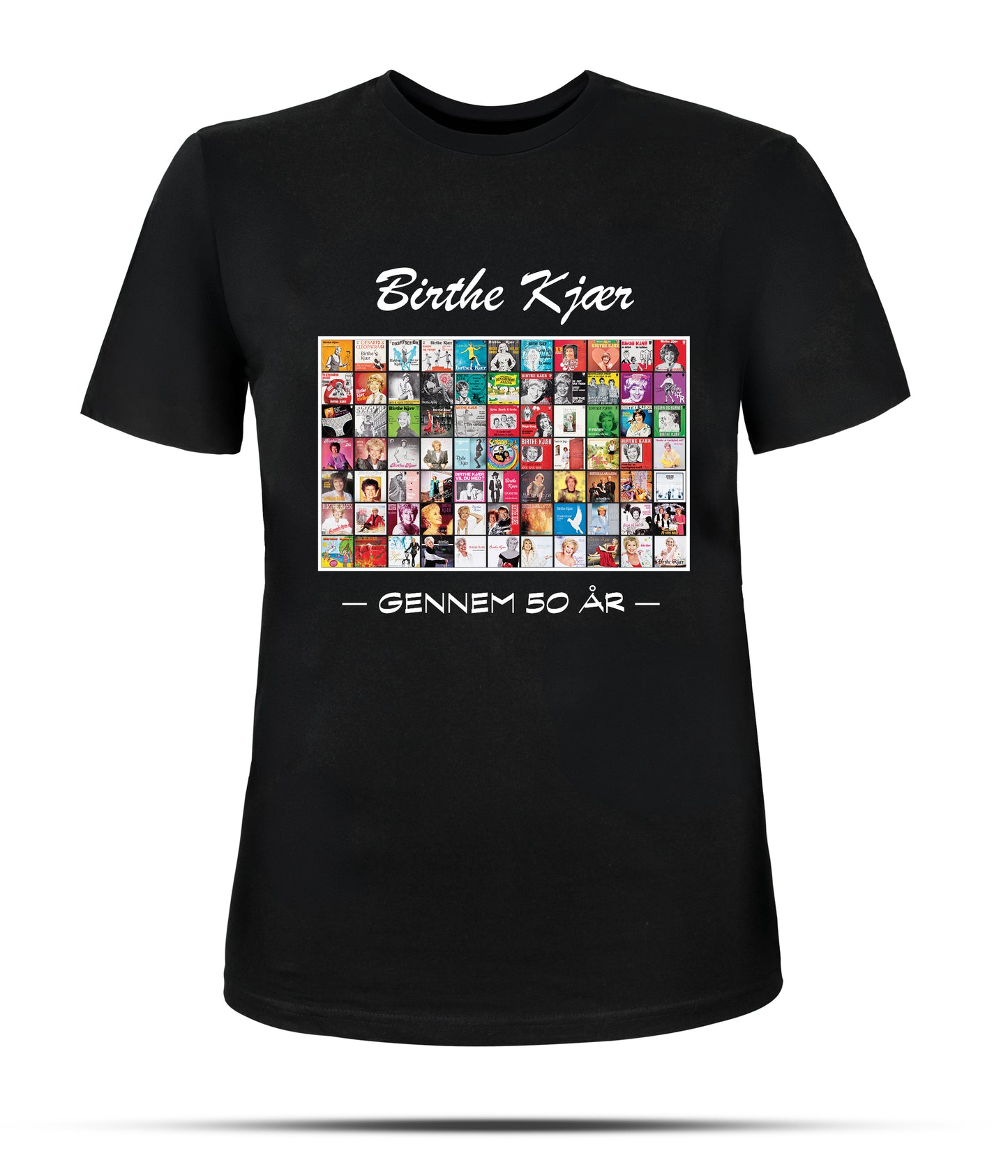 T-Shirt sort. Igennem 50 år.